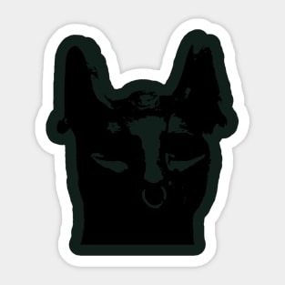 Bastet Cat Goddess Abstract Cutout Sticker